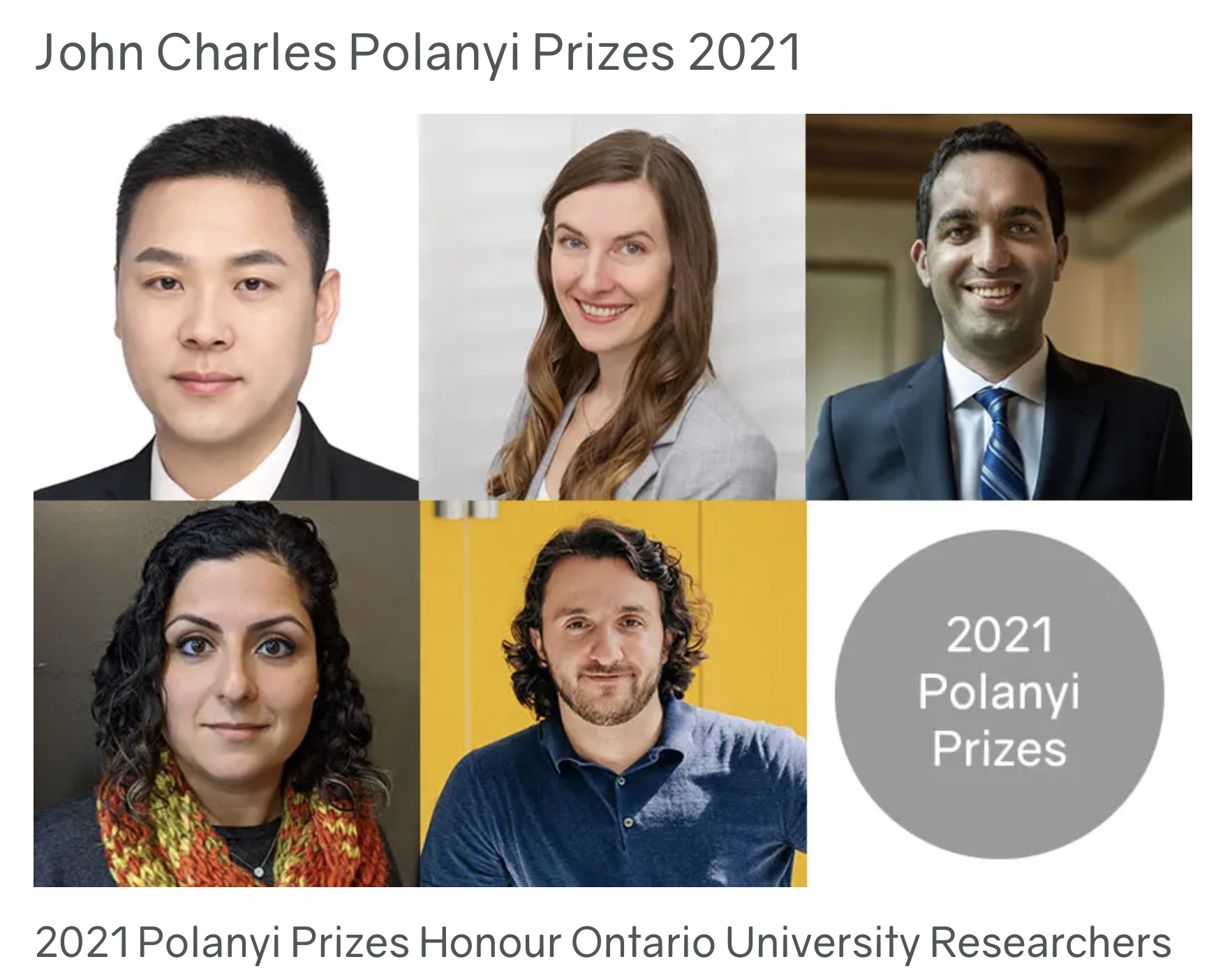 2021 John Charles Polanyi Prize